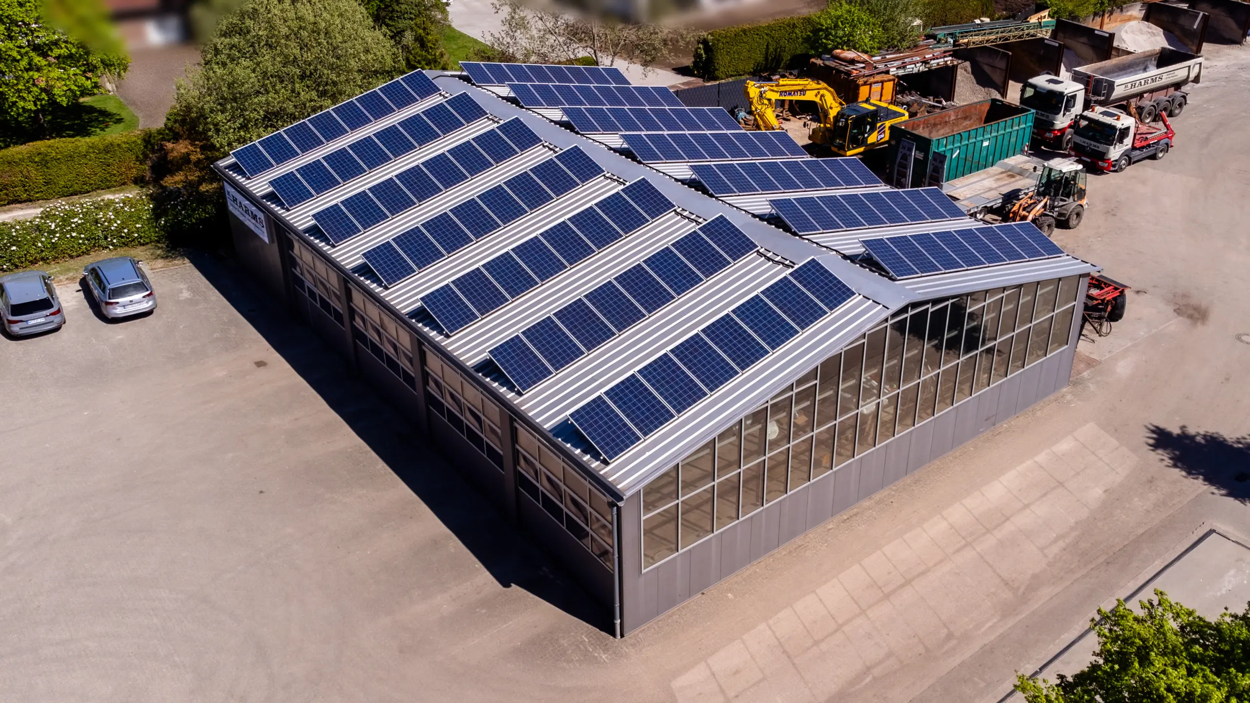 Sanierung einer Bestandshalle für H. Harms GmbH & Co. KG – Containerdienst