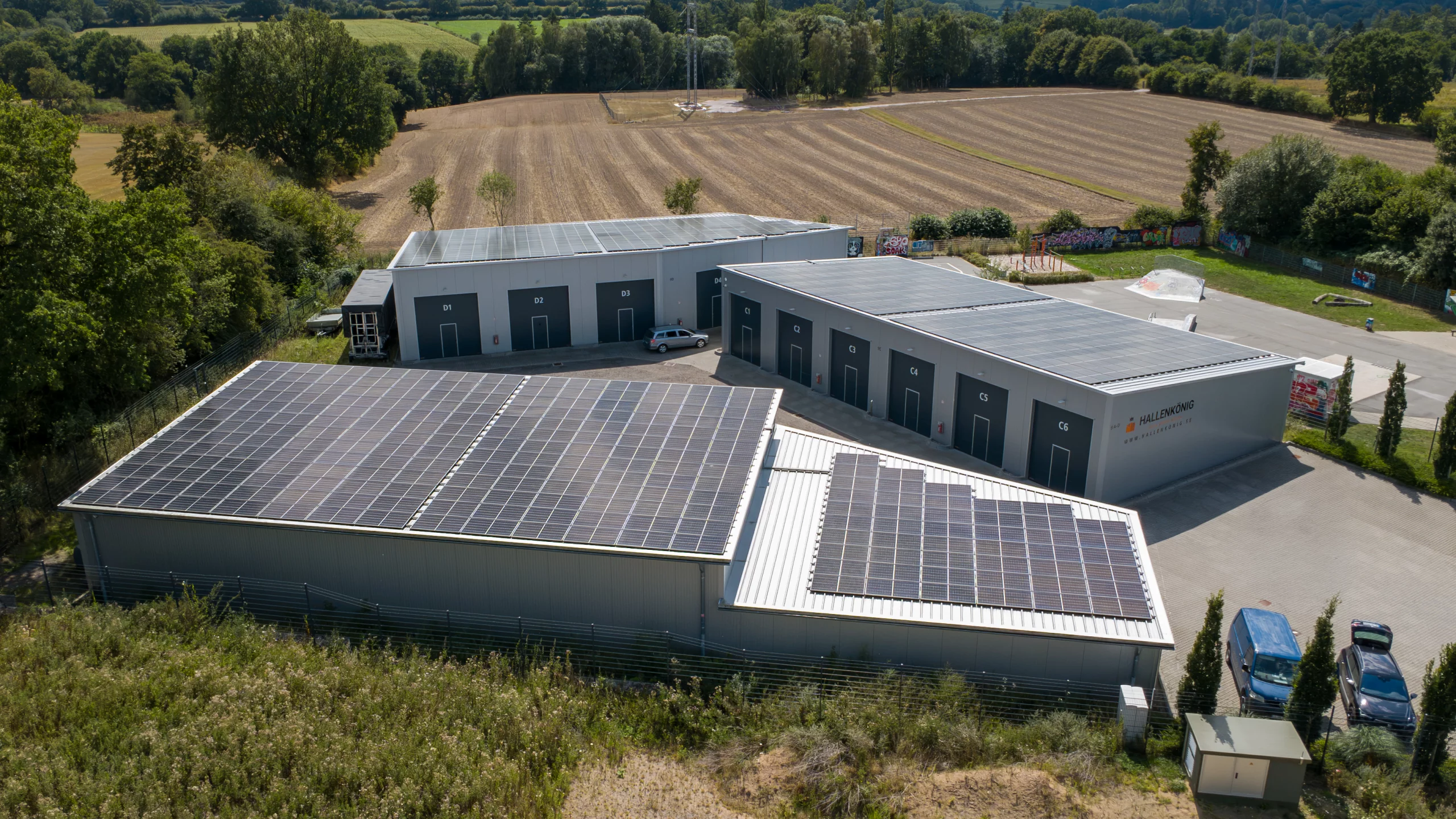 Neubau eines Garagenparks mit 4 Hallen für die Clemens/Beth Immo GmbH