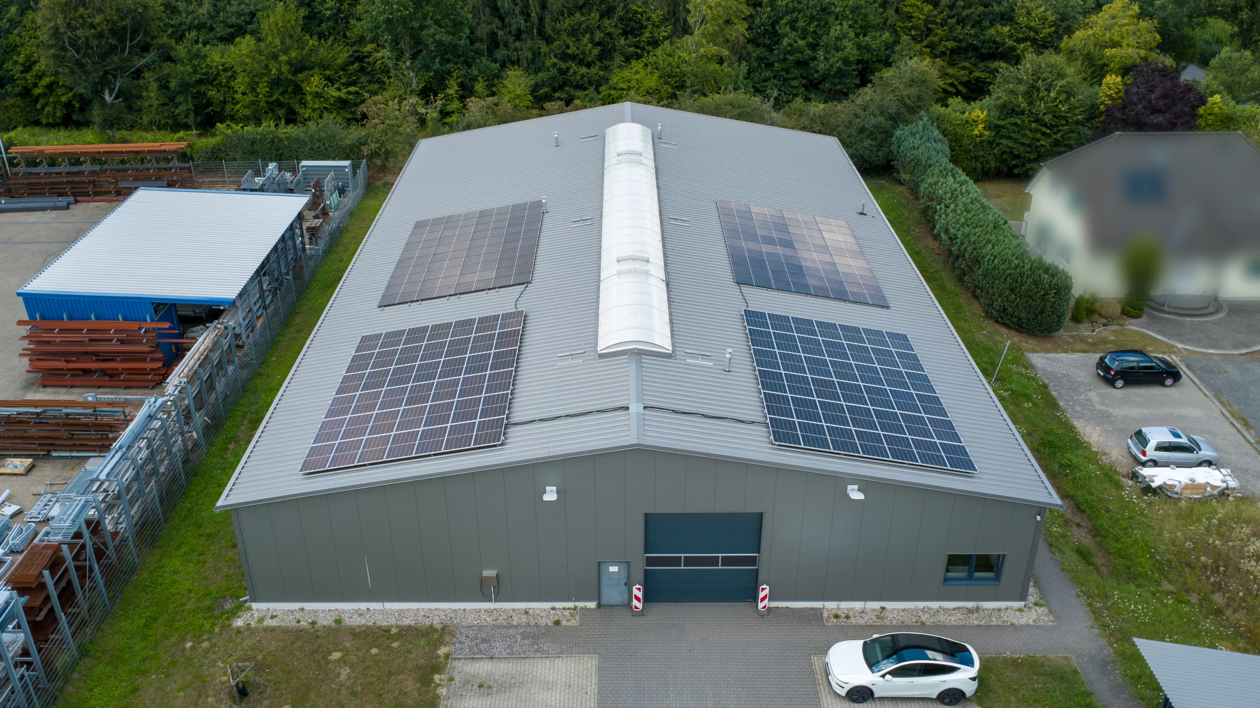 DJI_0153 Neubau einer Produktionshalle für POLY-KARTON GMBH in Trappenkamp