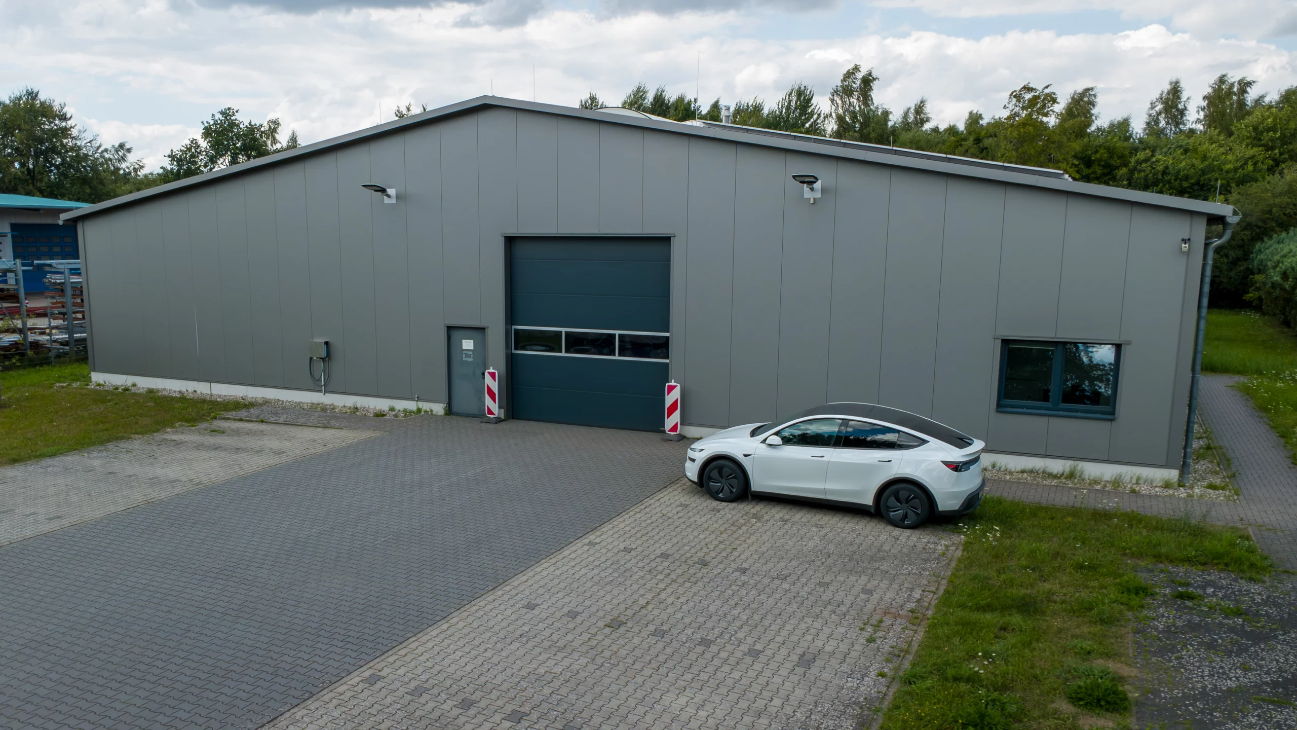 DJI_0159 Neubau einer Produktionshalle für POLY-KARTON GMBH in Trappenkamp